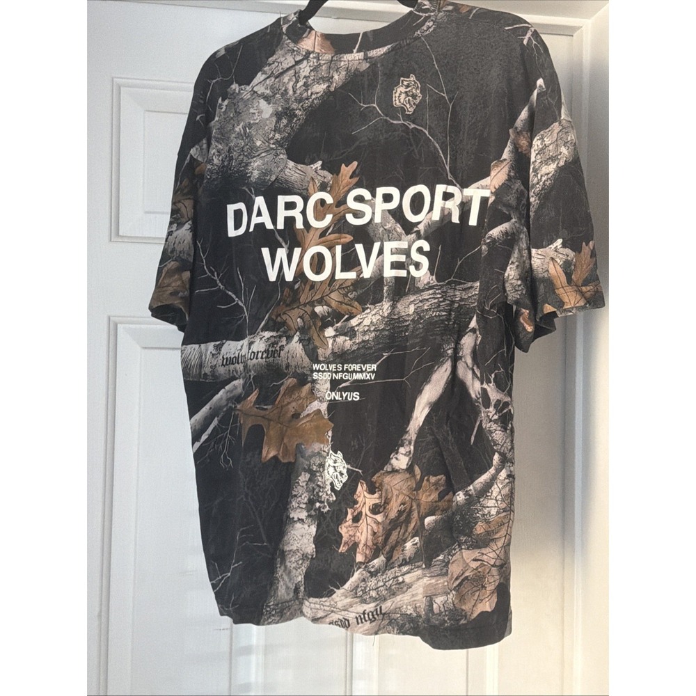 Darc Sports Wolves Woodland Camo Boxer Medium/M Into The Woods Shirt 285 Of 2000